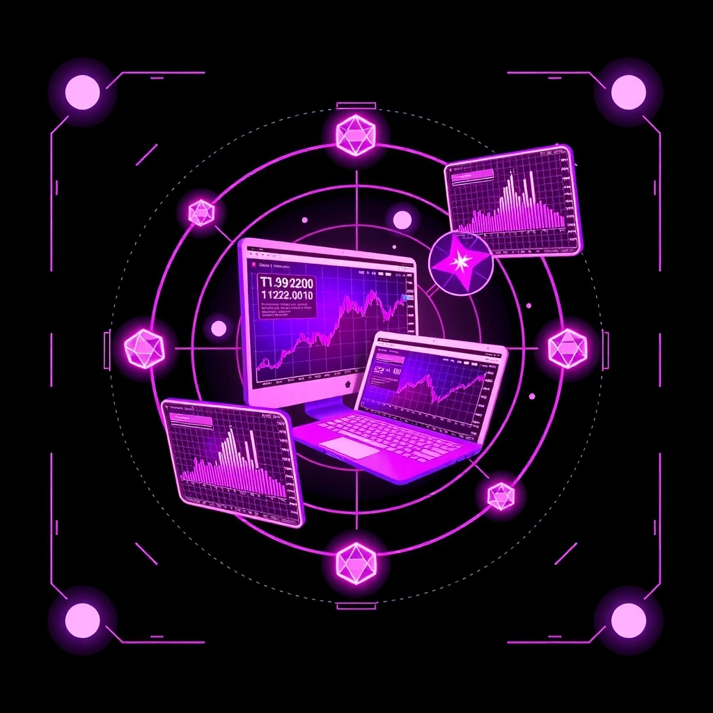 Quantum Trading Simulator concept art